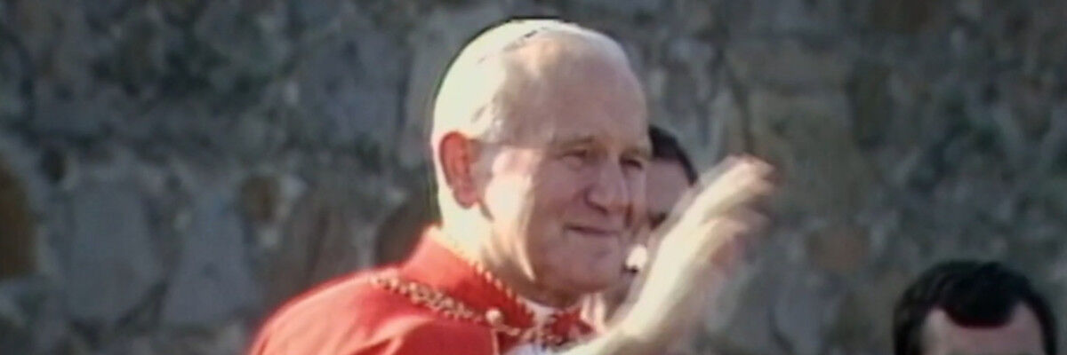 Kadr z filmu. Jan Paweł II