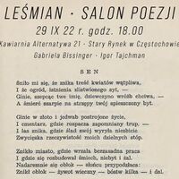 fragment tekstu Leśmiana