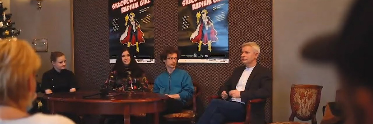 Konferencja prasowa przed spektaklem Skłodowska. Radium Girl