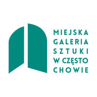 zdjęcie przedstawia logotyp miejskiej galerii sztuki w Częstochowie
